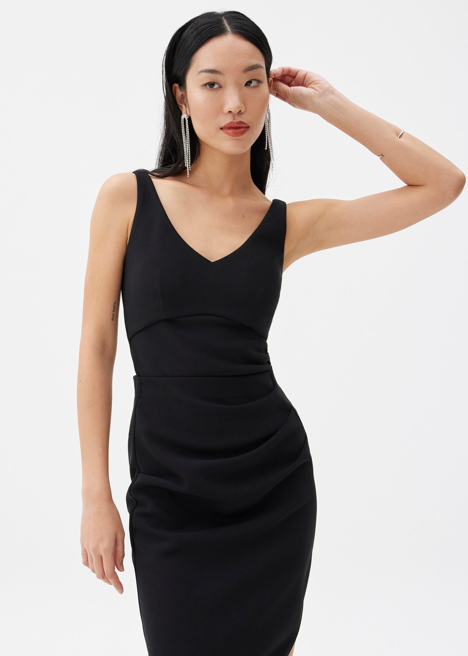 Padded Scoop Neck Fitted Top - 图片 4