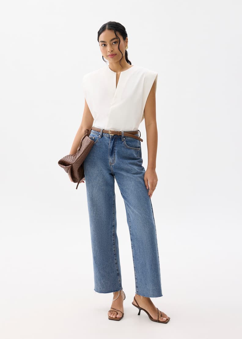 Cotton Boxy Shell Top - 图片 2