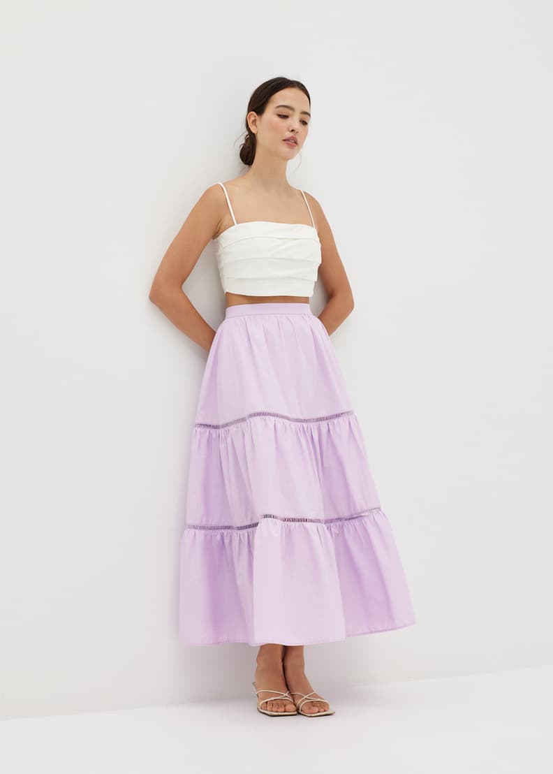 Tiered Flare Skirt - 图片 5