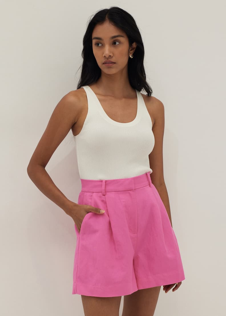 Linen Tailored Shorts