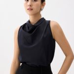 High Cowl Neck Top