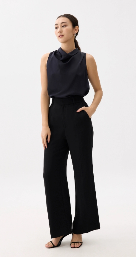 High Cowl Neck Top - 图片 4