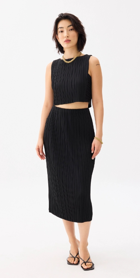 Boat Neck Crop Top - 图片 4