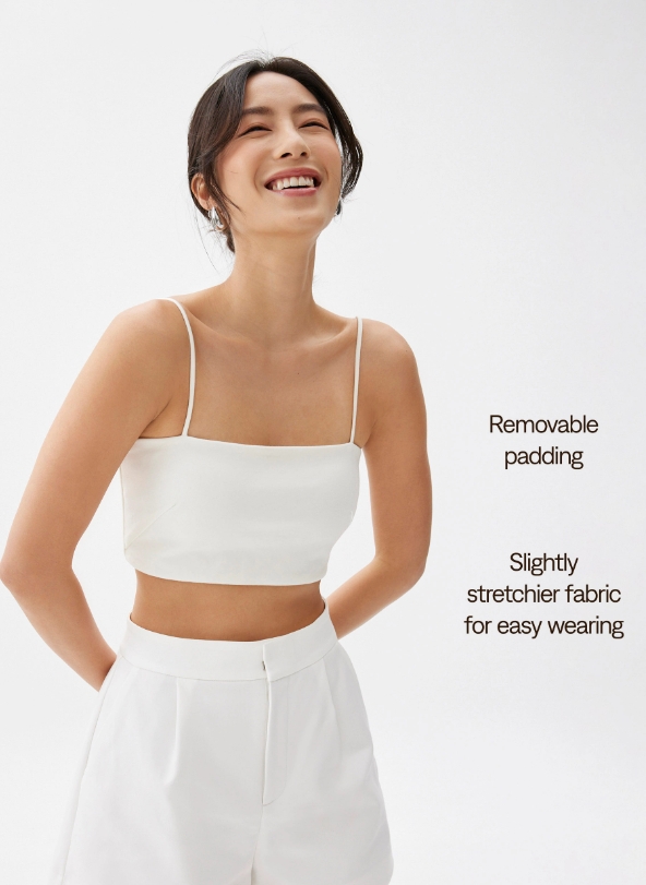 Padded Crop Camisole Top - 图片 3